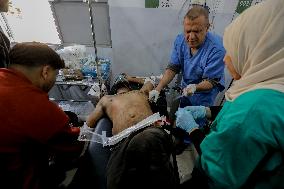 Israeli Airstrike On Nuseirat Refugee Camp - Gaza