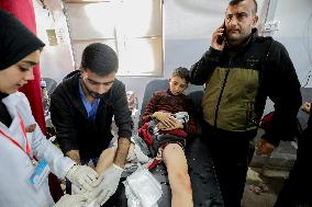 Israeli Airstrike On Nuseirat Refugee Camp - Gaza