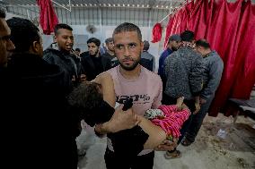 Israeli Airstrike On Nuseirat Refugee Camp - Gaza