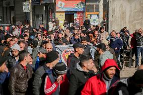 Long queues outside settlement center for temporary protection cards - Syria