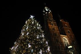 The Most Beautiful Christmas Tree In The World In Krakow