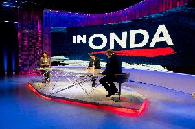 The President Of The 5 Star Movement Giuseppe Conte Guest On Tv Show In Onda La 7