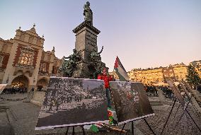 Rally For Palestine In Krakow