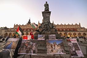 Rally For Palestine In Krakow