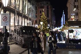 Increased Police Presence In Christmas Markets After Attack In Germany