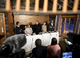 Finland's PM Petteri Orpo hosts meeting in Finnish Lapland