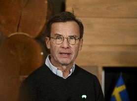 Finland's PM Petteri Orpo hosts meeting in Finnish Lapland