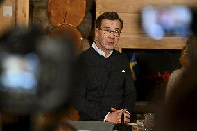 Finland's PM Petteri Orpo hosts meeting in Finnish Lapland