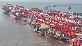 Shanghai Port Container Annual Throughput Exceeded 50 Million TEU