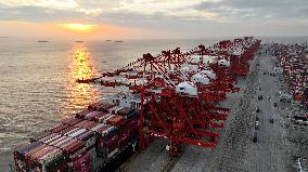 Shanghai Port Container Annual Throughput Exceeded 50 Million TEU