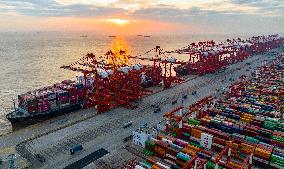 Shanghai Port Container Annual Throughput Exceeded 50 Million TEU