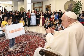 Pope Francis Visits Children Of Santa Marta Dispensary - Vatican