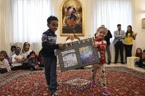 Pope Francis Visits Children Of Santa Marta Dispensary - Vatican