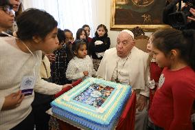 Pope Francis Visits Children Of Santa Marta Dispensary - Vatican