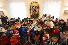 Pope Francis Visits Children Of Santa Marta Dispensary - Vatican