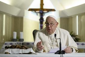 Pope Francis Leads His Sunday Angelus Prayer - Vatican