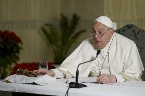 Pope Francis Leads His Sunday Angelus Prayer - Vatican