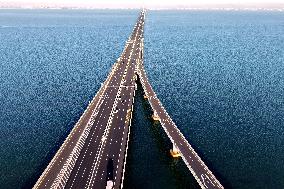 Jiaozhou Bay cross-sea Bridge in Qingdao