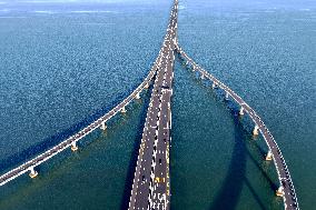 Jiaozhou Bay cross-sea Bridge in Qingdao