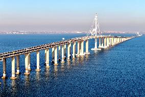 Jiaozhou Bay cross-sea Bridge in Qingdao