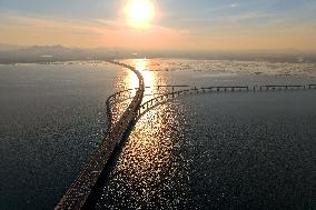 Jiaozhou Bay cross-sea Bridge in Qingdao