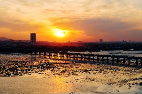 Jiaozhou Bay cross-sea Bridge in Qingdao