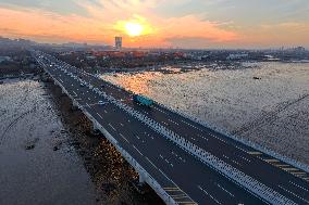 Jiaozhou Bay cross-sea Bridge in Qingdao