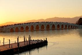 Winter Scenery Of Summer Palace In Beijing