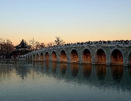 Winter Scenery Of Summer Palace In Beijing