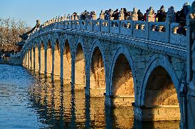 Winter Scenery Of Summer Palace In Beijing