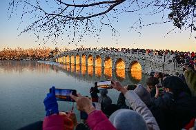 Winter Scenery Of Summer Palace In Beijing