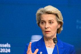 Joint Press Conference - Antonio Costa - Ursula Von Der Leyen - Victor Orban