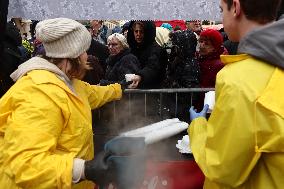 Christmas Eve For Homeless And People In In Need In Krakow