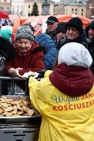 Christmas Eve For Homeless And People In In Need In Krakow