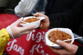 Christmas Eve For Homeless And People In In Need In Krakow