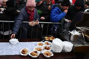 Christmas Eve For Homeless And People In In Need In Krakow