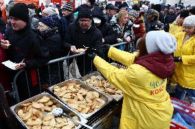 Christmas Eve For Homeless And People In In Need In Krakow