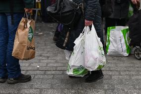 Annual Christmas Food Handout For People In Need In Krakow