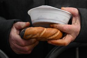 Annual Christmas Food Handout For People In Need In Krakow