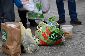 Annual Christmas Food Handout For People In Need In Krakow