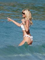 Victoria Silvstedt Enjoying The Sun In St Barths