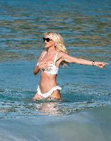 Victoria Silvstedt Enjoying The Sun In St Barths