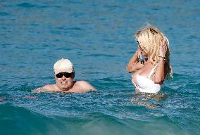 Victoria Silvstedt Enjoying The Sun In St Barths