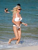 Victoria Silvstedt Enjoying The Sun In St Barths