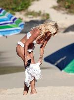 Victoria Silvstedt Enjoying The Sun In St Barths