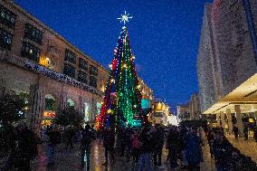 Christmas Decorations in Valletta, Malta