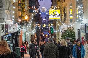 Christmas Decorations in Valletta, Malta