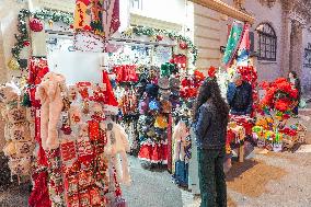 Christmas Decorations in Valletta, Malta