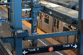 Woman Dead After Being Lit On Fire By Man As She Slept On An F MTA Subway Train In Coney Island Section Of Brooklyn New York