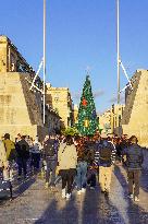 Christmas Atmosphere in Valletta, Malta